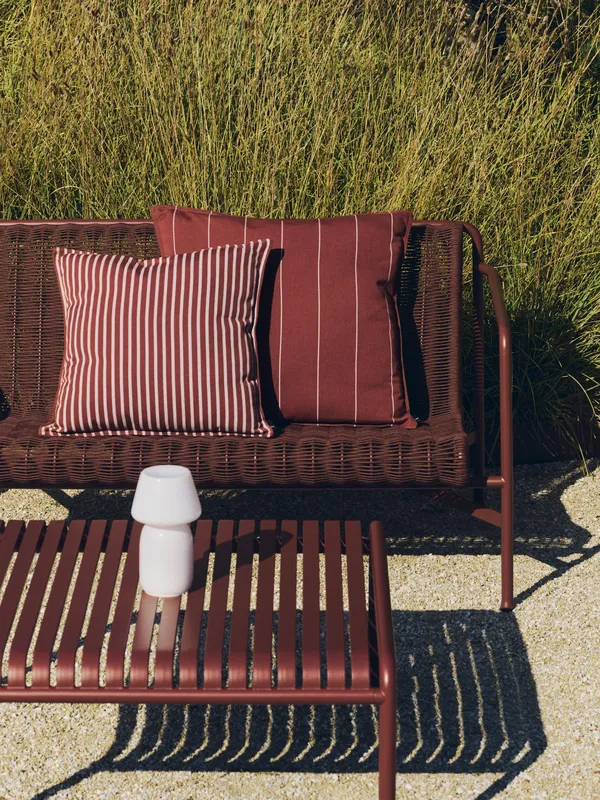 Terrazza Cushion 50x50 cm Terracotta bold stripe