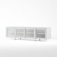 Store Mediabenk 180 cm Hvit
