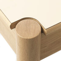 C44 Spisebord Eik / Laminat 80x80 cm