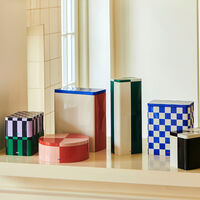 Tin Container Extra Large Blue / Red / Off-white