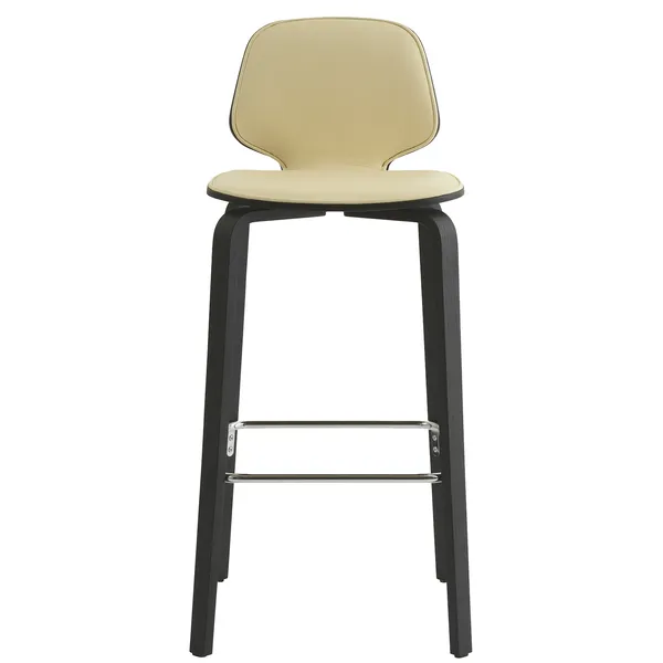 My Chair Barstol 75 cm Cremefarvet / Sort Ask