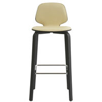 My Chair Barstol 75 cm Cremefarvet / Sort Ask