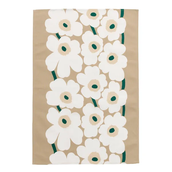 Unikko Keittiöpyyhe 43X70 cm Hiekanvärinen / Emerald