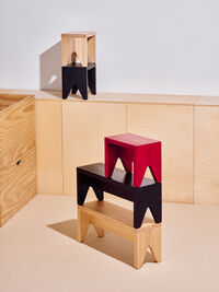 Manolito Stool Short Natural