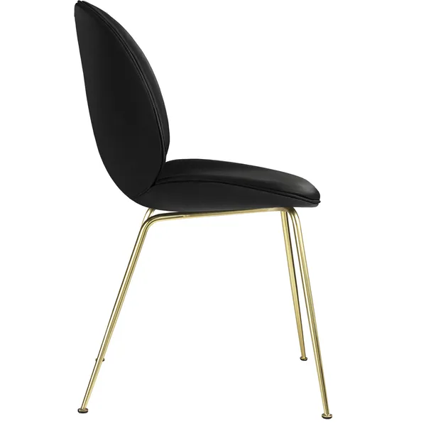 Beetle Stol Klädd Brass Base/ Sierra Black