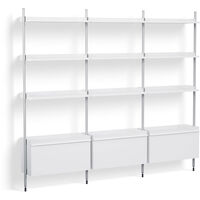 Pier System 133 3 columns PS White / Aluminium