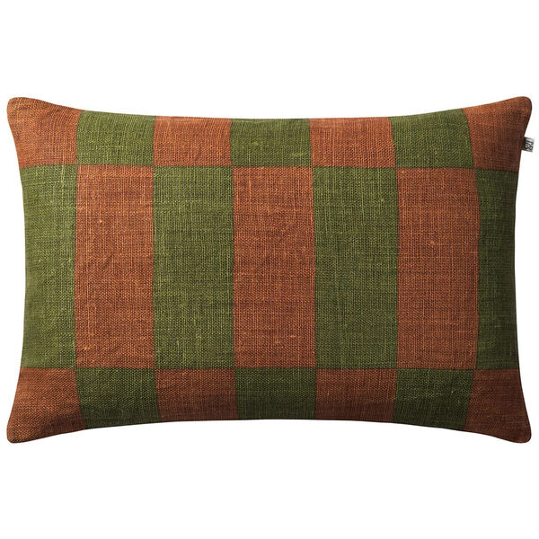 Samar Pudebetræk 40x60 cm Terrakotta / Cactus Green