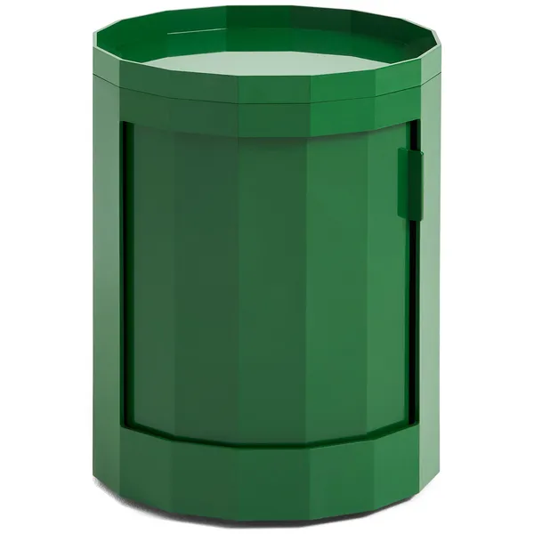 Facet Skap Lav med Føtter / Hjul Spinach Green