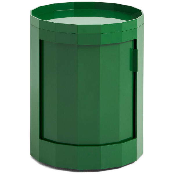 Facet Skab Lav med Fødder / Hjul Spinach Green