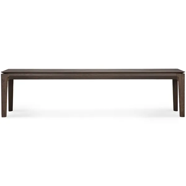 Bok Bænk Mørk Bejdset Egetræ 35x186 cm