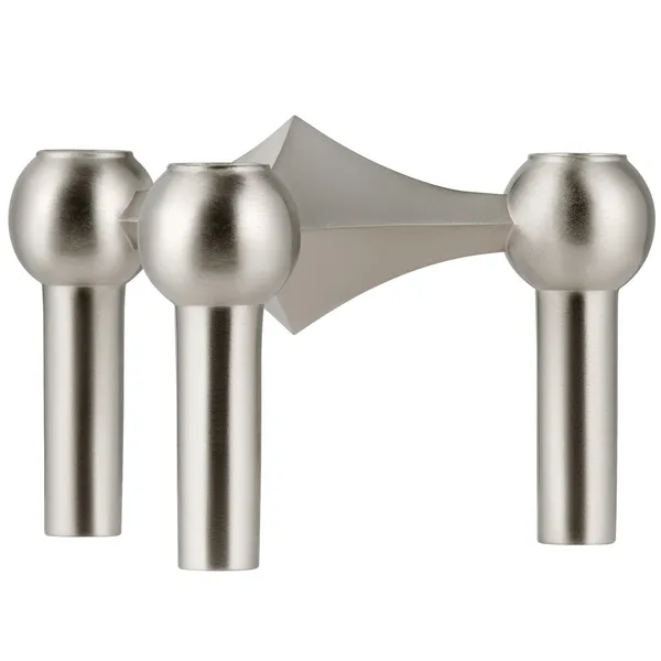 Nagel Lysestage Brushed Chrome