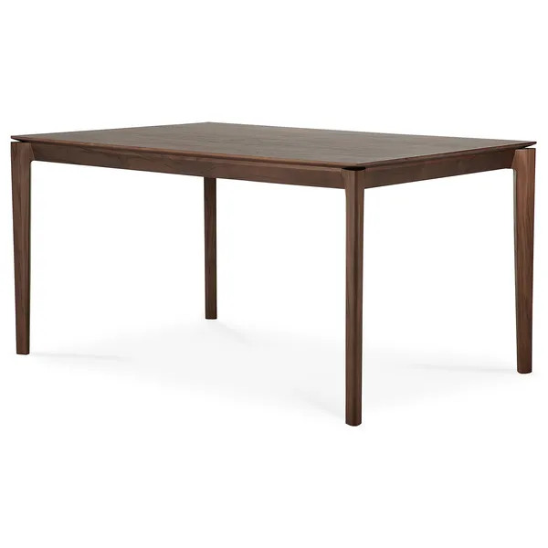 Bok Spisebord Sortbejdset Teak 80x140 cm