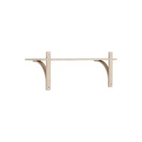 Levi Wall Shelf 90 cm Small Aluminium / White Pigmented Oak