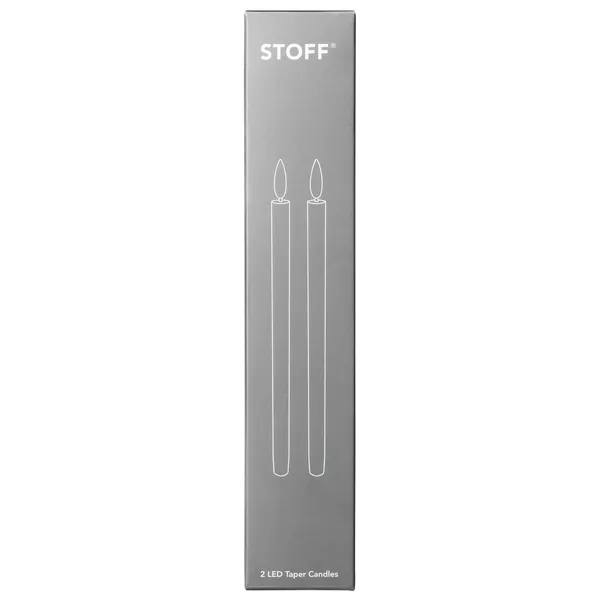 Taper Candles By Uyuni Led-Ljus 2-pack Vit
