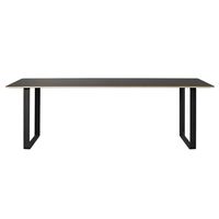 70/70 Bord 90x225 cm Linoleum Svart / Svart