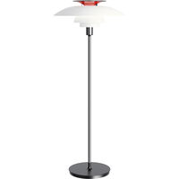 PH 80 Golvlampa Utan Dimmer Vit Opal Akryl / Krom