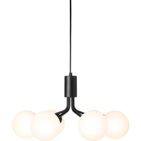 Apiales 6 Kattokruunu Satin Black / Opal