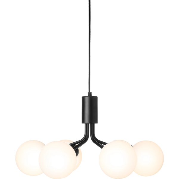 Apiales 6 Kattokruunu Satin Black / Opal