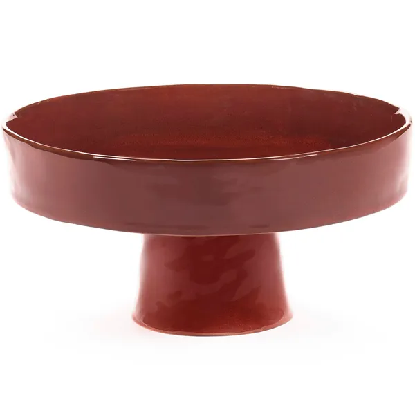 La Mère Bowl With Foot Venetian Red