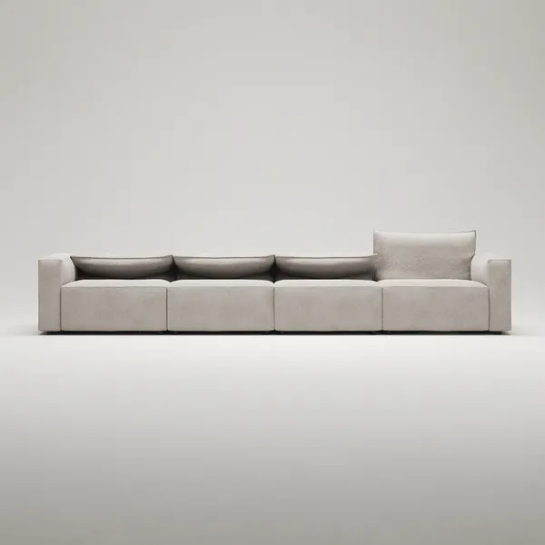 Moore 4-Personers Sofa Plush Beige