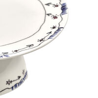 Midnight Flowers Cake Stand Small 20 cm Milk