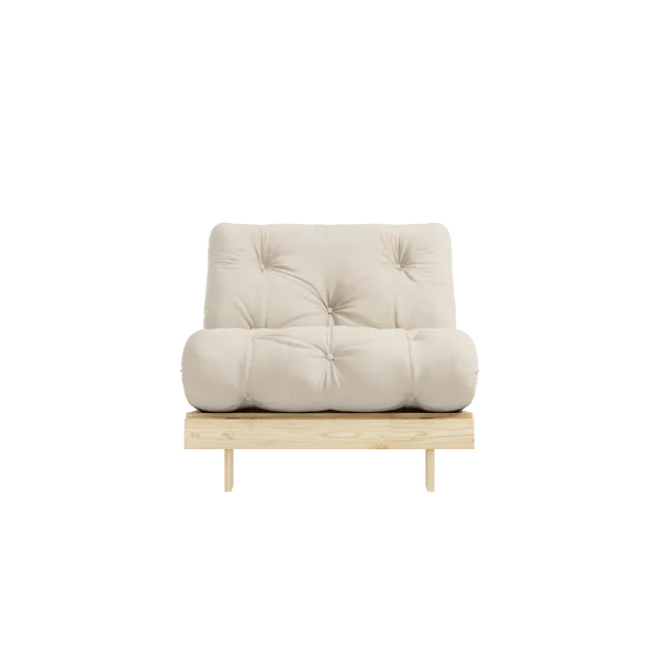 Roots 90 Loungefåtölj Furu / Beige