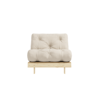 Roots 90 Loungefåtölj Furu / Beige