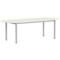 Annex Bord Avlang 95x240 cm Aluminium / Cotton Cream
