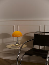 Panthella 250 Bordlampe Bærbar Original Opal Orange