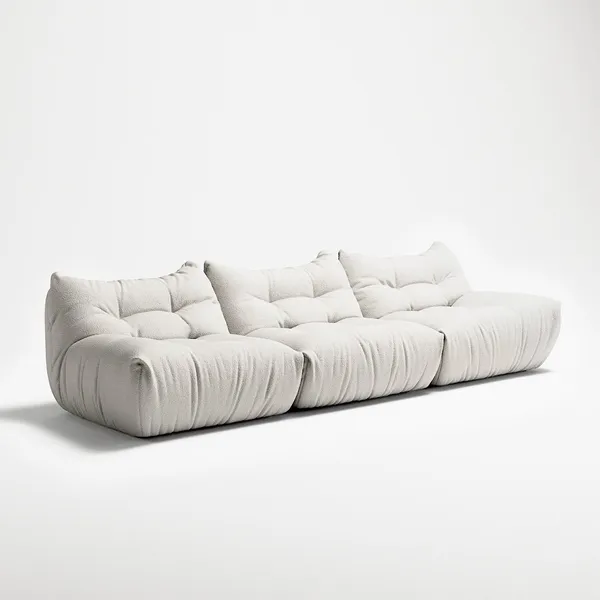 MONO 3-Sitssoffa Steam White