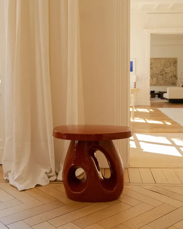 Amé Side Table Rust