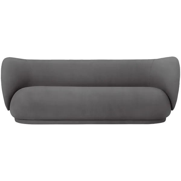 Rico Brushed 4-Personers Sofa Varm Grå
