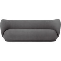 Rico Brushed 4-Personers Sofa Varm Grå