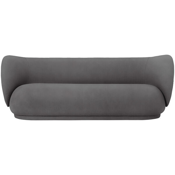 Rico Brushed 4-Seter Sofa Varmgrå