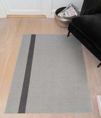 Stripes Vertikal Tæppe Lysegråt / Steel Grey 90x130 cm