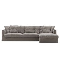 Le Grand Air Kolmipaikkainen Sohva Pellava Divaani Oikea Smokey Granite