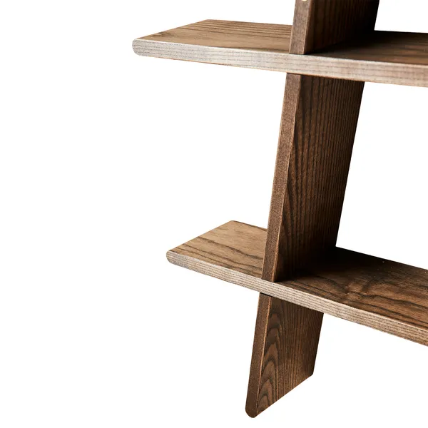 A-Shelf Vägghylla L Mörkbetsad Ask