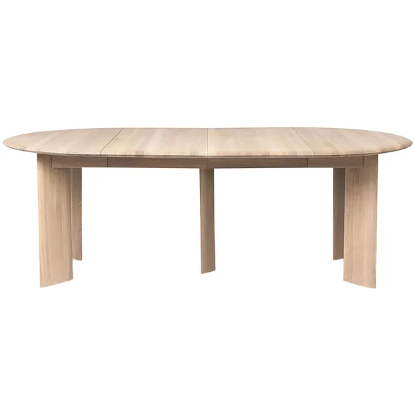 Bevel Bord Forlængelig x2 Hvidolieret Eg