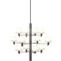 Gil 12 Chandelier Chrome / Opal Glass