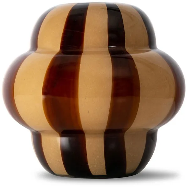 Curlie Vase Beige / Brun