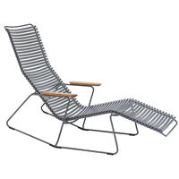 Click Sunrocker Solsäng Mörkgrå
