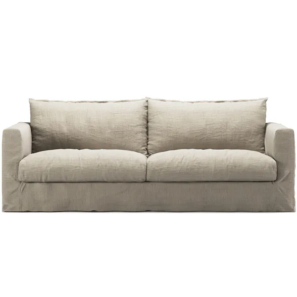 Betræk Til Le Grand Air Nou 3-personers Sofa Hør Natural Blonde