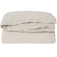 Hemstitched Linen Duvet Cover Single 210x150 cm