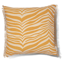 Zebra Pude 50x50 cm Gul