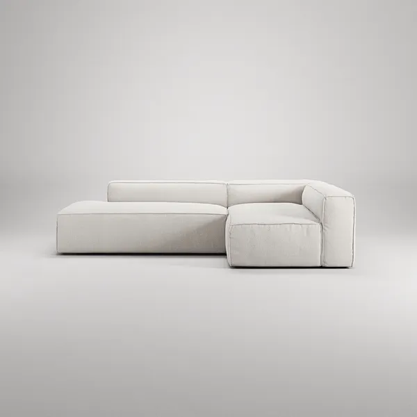 Grand Loungesofa 3-seters åpen ende Venstre Steam White