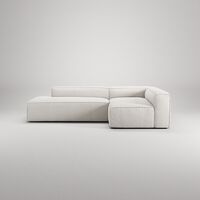 Grand Loungesofa 3-seters åpen ende Venstre Steam White