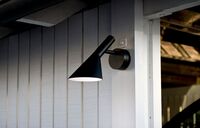 AJ 50 Vegglampe (utendørs) 8W LED Sort struktur