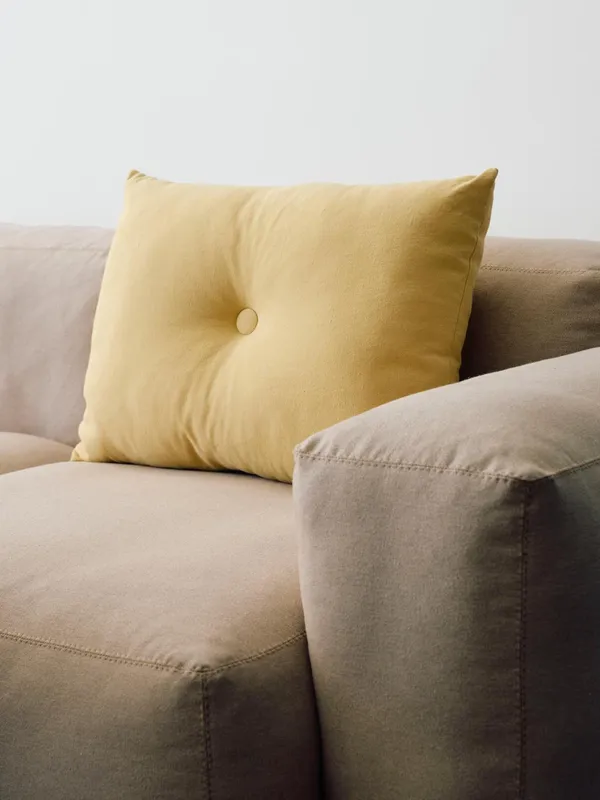 Dot Kudde Linen 45x60 cm Soft Yellow