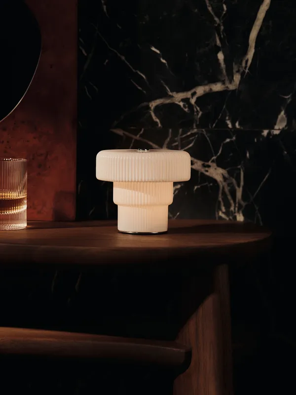 Ripple Bordlampe Bærbar Hvit