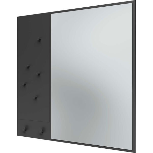 Memo Wall Mirror With Notice Board Anthracite